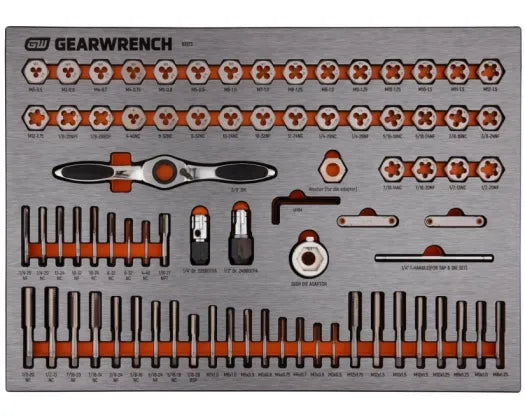 GEARWRENCH 77PC TAP AND DIE SET IN EVA TRAY