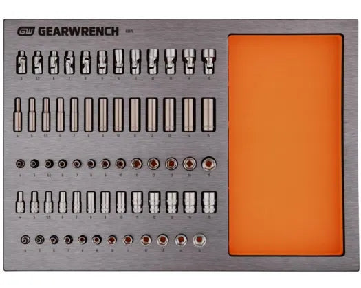 GEARWRENCH 63PC 1/4 INCH DRIVE METRIC SOCKET SET IN EVA TRAY