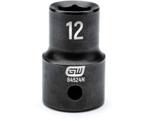 GEARWRENCH 1/2 INCHDRIVE 12MM STANDARD IMPACT SOCKET