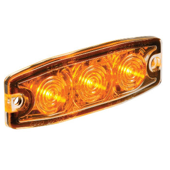 Narva Amber Low Profile Warning Light 12/24V