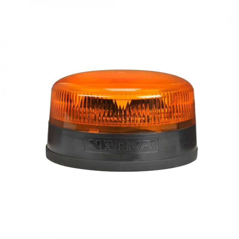 NARVA 9-33V LOW PROFILE EUROTECH II LED STROBE/ROTATOR AMBER MAGNET