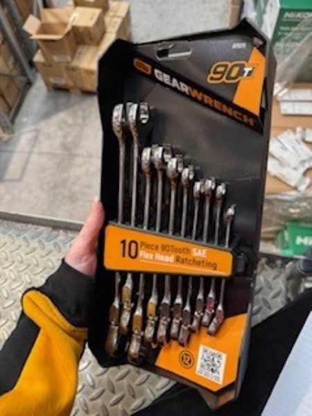 Crescent 10PC 90T FLEX HEAD RATCHETING WRENCH SET - SAE