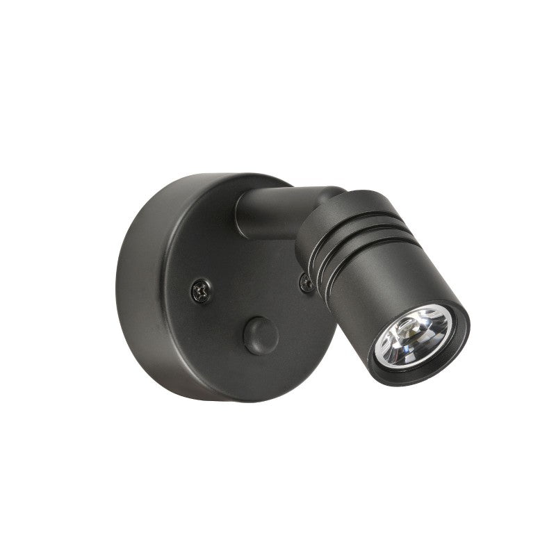 Narva 12V INTERIOR LAMP W TOUCH SWITCH NO FLEXIBLE NECK BLACK