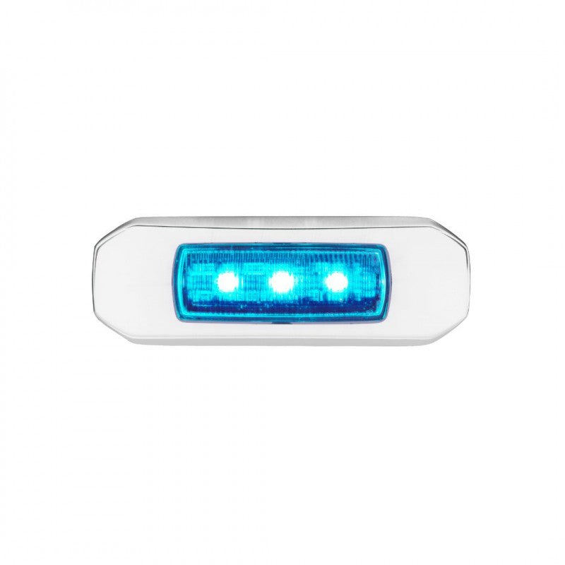 NARVA 9-33V MDL68 COURTESY LAMP BLUE/WHITE BEZEL WHITE