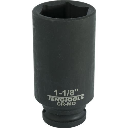 Teng 1/2In Dr. Deep Impact Socket 1-1/8In