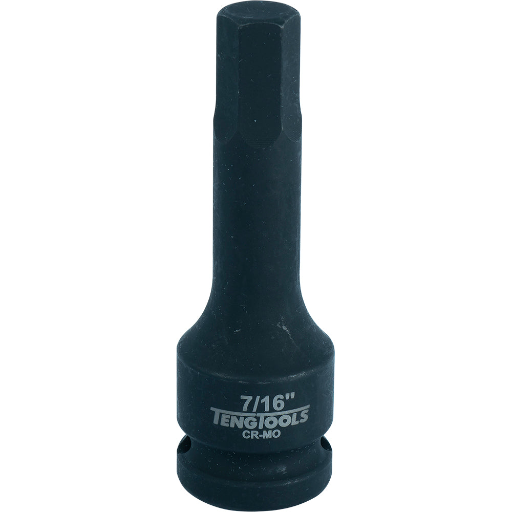 Teng 1/2In Dr. Hex Bit Impact Socket 7/16