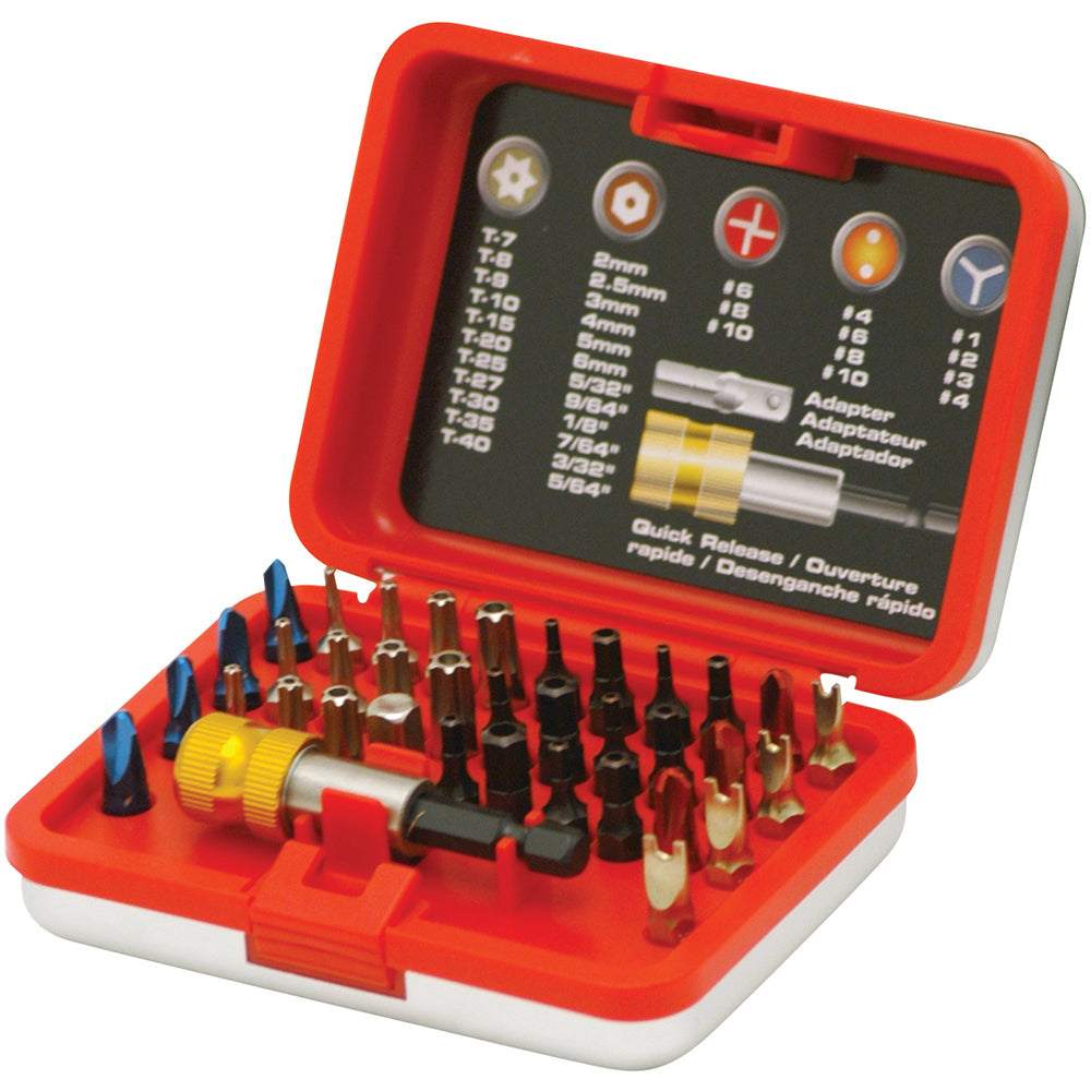 Powerbuilt Tamper Proof Bit Set 36Pc