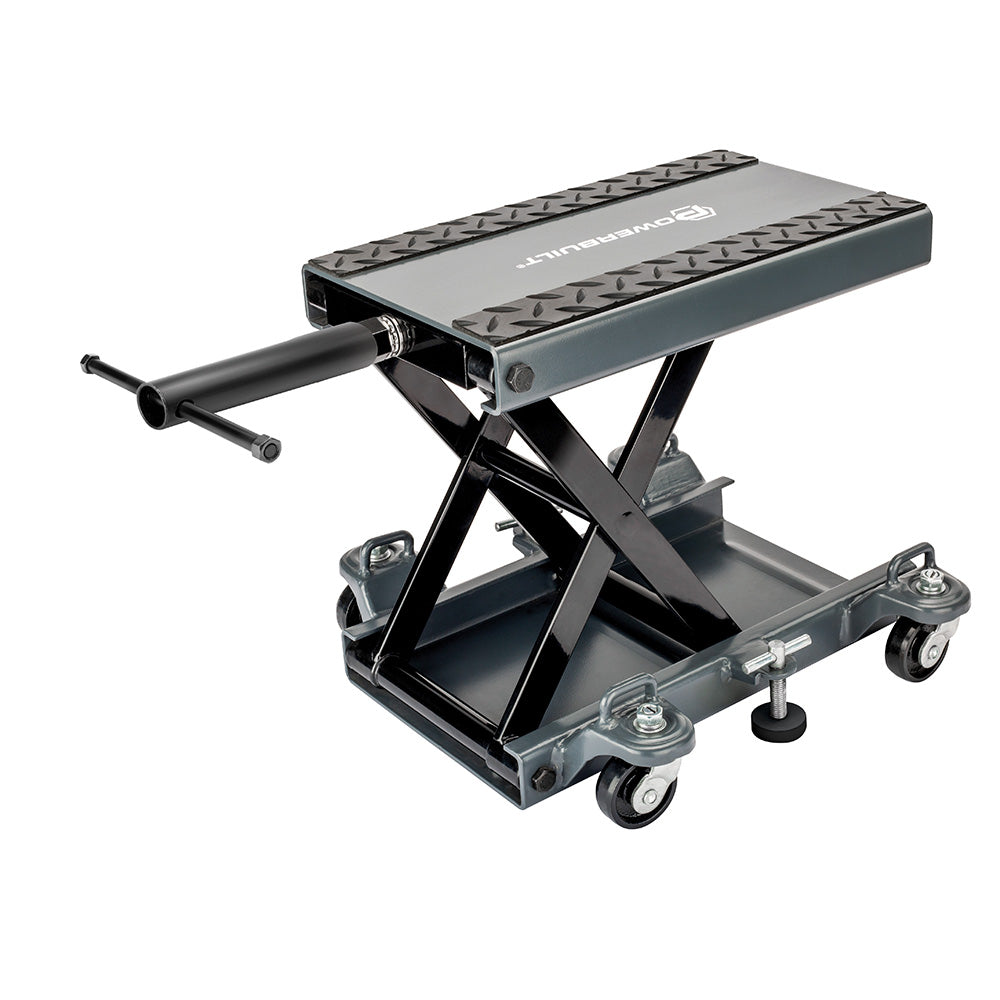 Powerbuilt Motorcycle Stand, Scissor Lift 450Kg