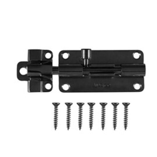 Gartner Ajustlock Black Barrel Bolt 100mm
