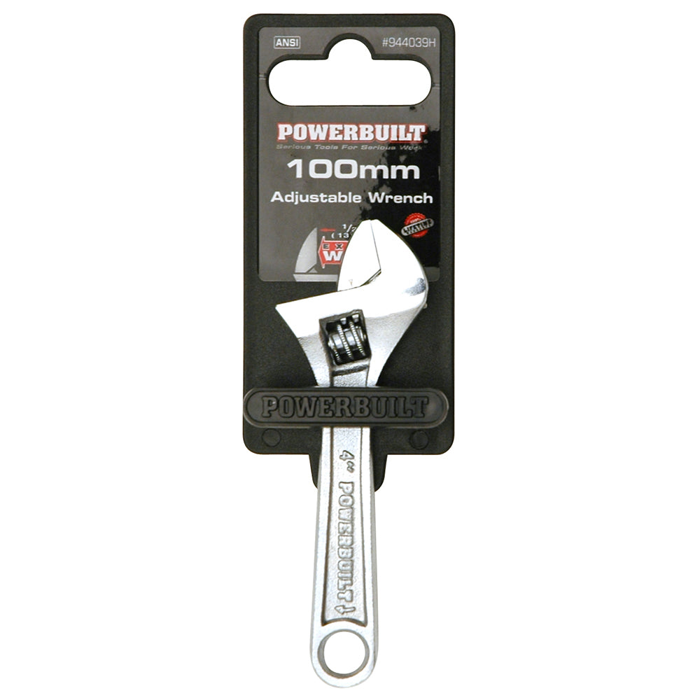 Powerbuilt Adjustable Wrench 100mm 4in