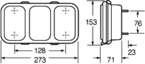 Narva Module 12V Rev/ind/Stop/Tailrh