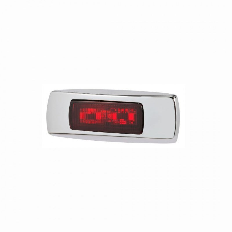 Narva 9-33V MDL68 LED REAR END OUTLINE MARKER RED 0.5M CHROME