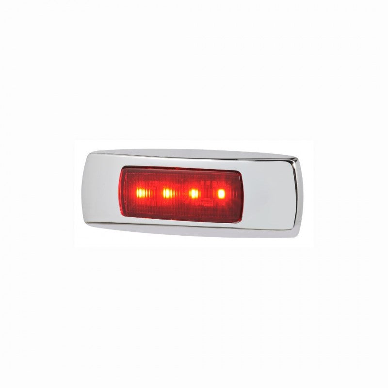 Narva 9-33V MDL68 LED REAR END OUTLINE MARKER RED 0.5M CHROME