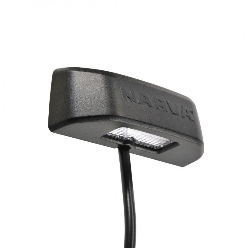 NARVA 9-33V MDL68 LED LICENCE PLATE LAMP BLACK HOUSING 0.5M
