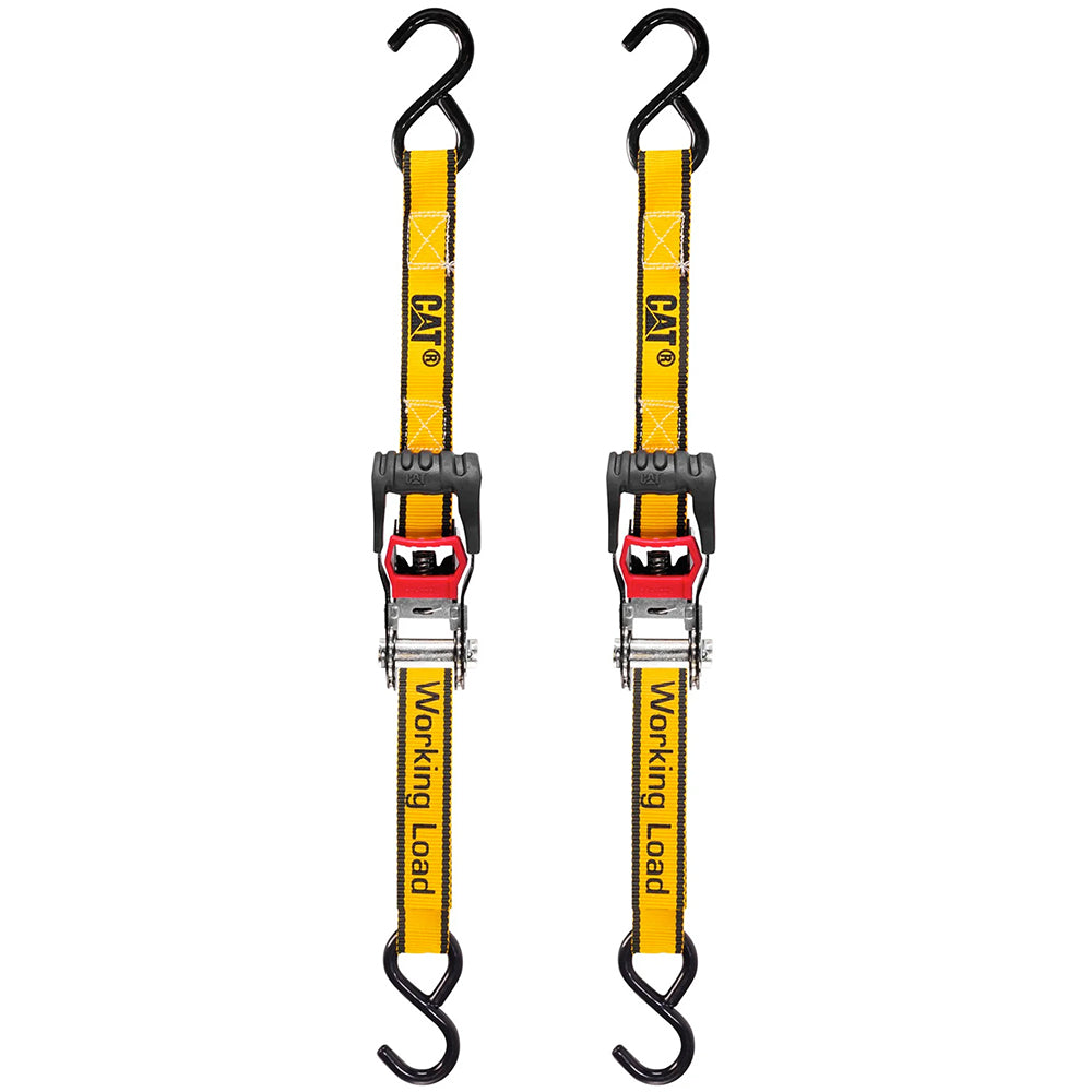 CAT 2pc Ratchet Tie-Down - 400KG 3.6M x 25mm