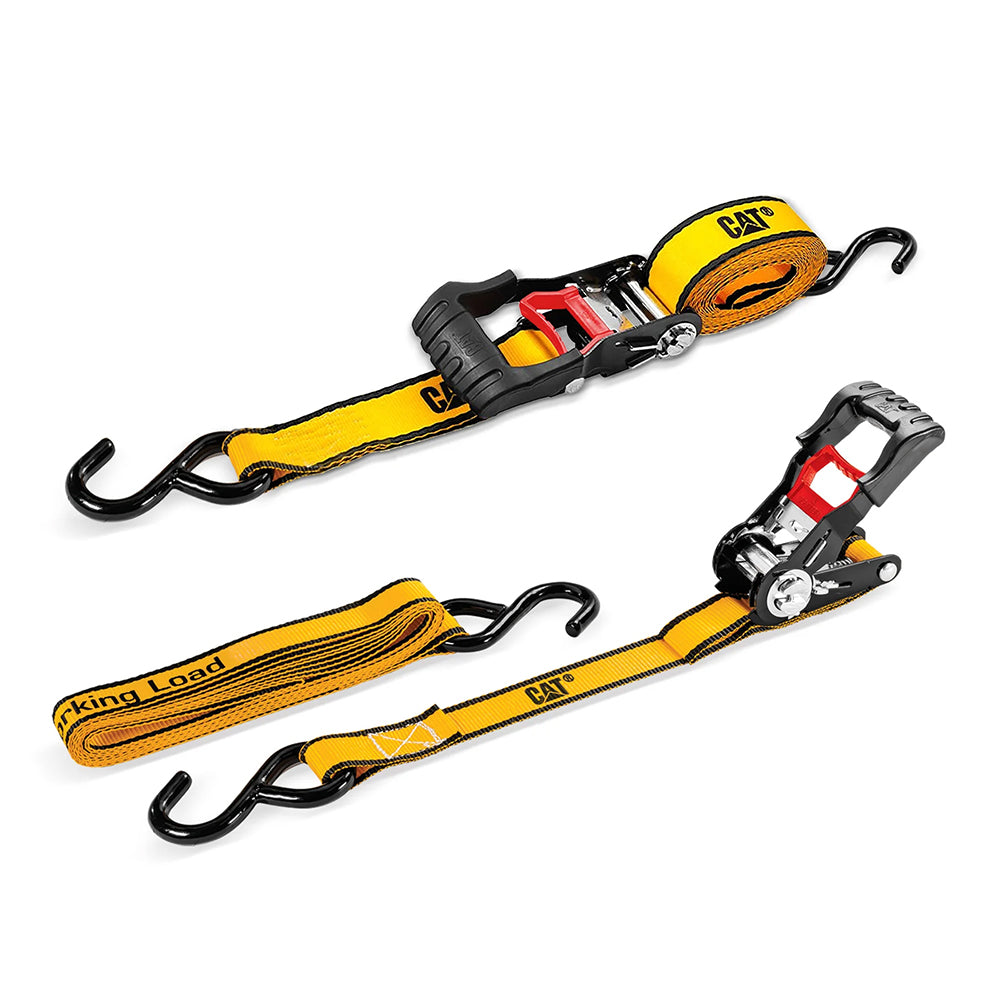 CAT 2pc Ratchet Tie-Down - 400KG 3.6M x 25mm