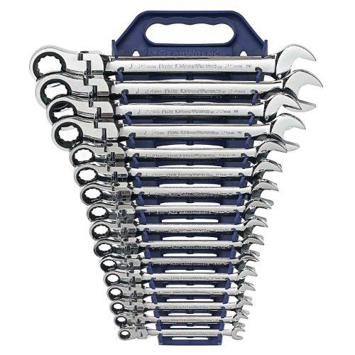 GEARWRENCH FLEX HEAD RAT. SPANNER SET 8-25MM