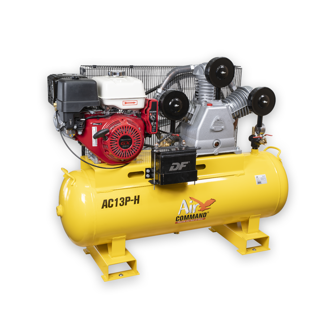 Air Command Stationary Petrol Compressor 150L Tank, Honda GX390 E/S Engine