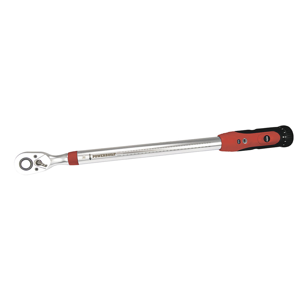 Powerbuilt 1/2in Dr Window Type Scale Torque Wrench