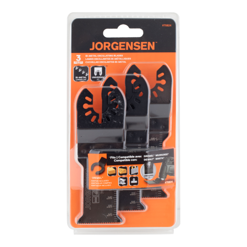 JORGENSEN 34mm Bi-Metal Oscillating Blades - 3 Pack