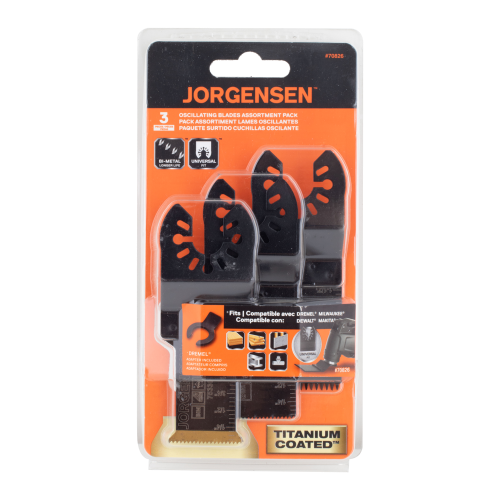 JORGENSEN 3pc Oscillating Blades Assortment Pack