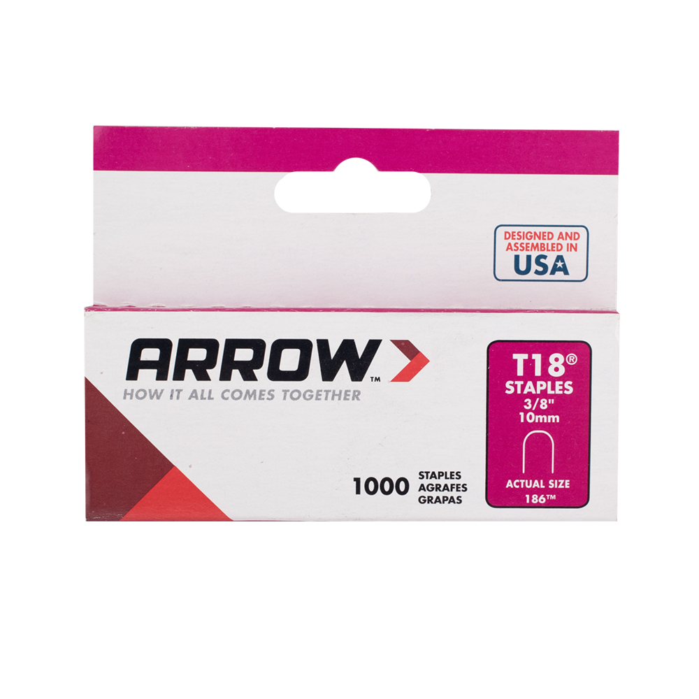 ARROW T18 10mm Staples - 1000pcs