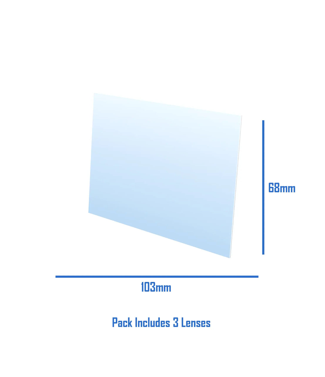 Strata Inside Protection Lens to Suit DW7000XL (3pk) 103 x 68mm