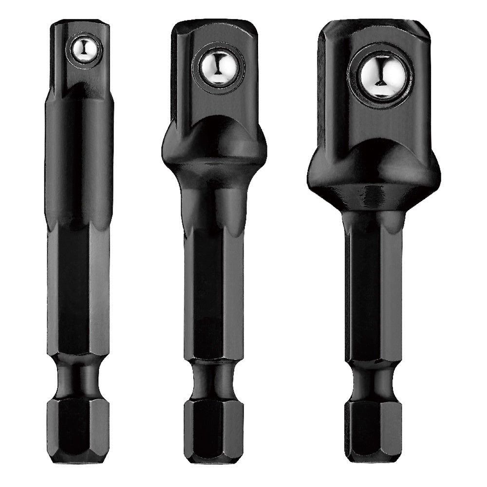 Teng 3pc 1/4in Hex Drive Impact Socket Adaptor Set