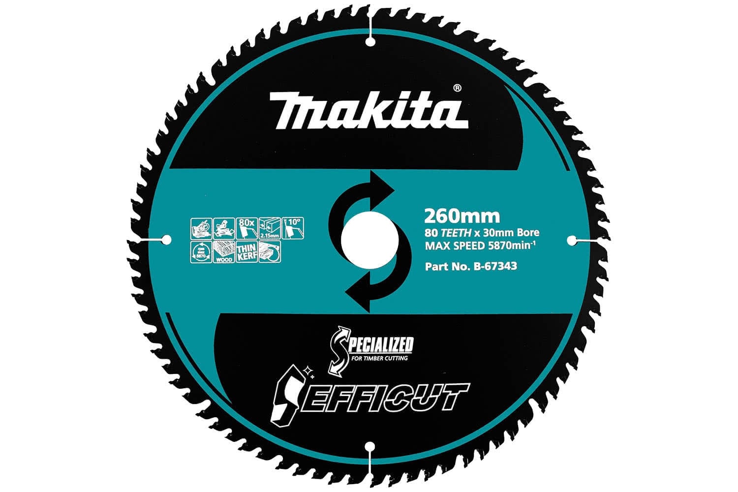 Makita EFFICUT 260x60T WOOD