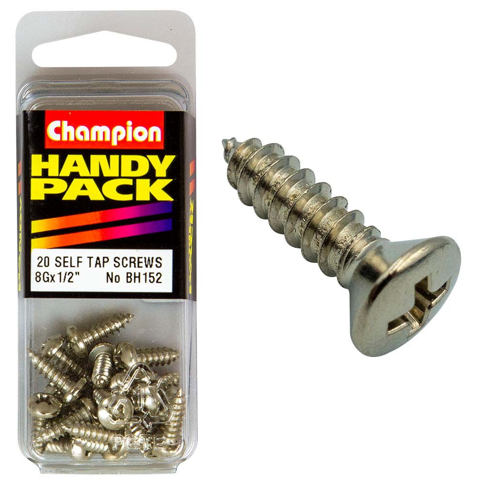 Champion 8G X 1/2In S/Tap Set Screw - Pan Hd