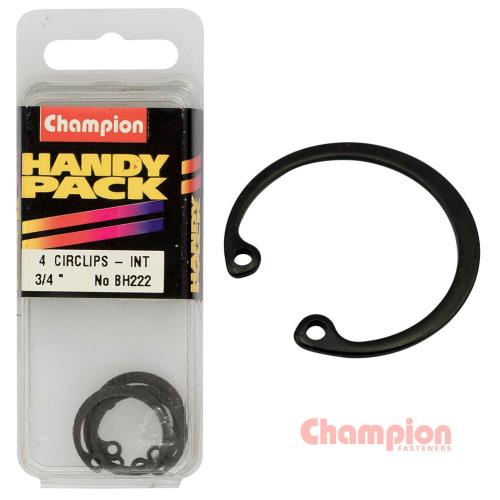 Champion Circlips-Internal Shaft-3/4in (Rtw19) 4 pack