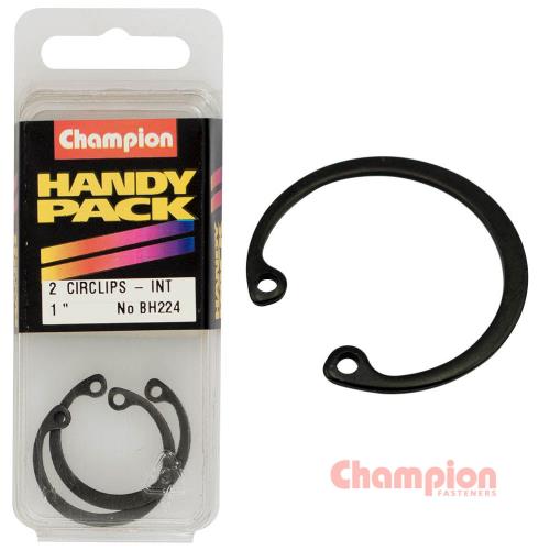 Champion Circlips-Internal Shaft-1in (Rtw25) 2 pack