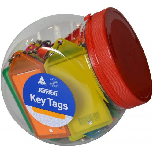 Kevron Key Tags Big Assorted Colours 30-pce Tub