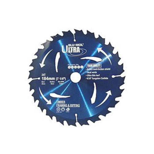 Blu-Mol Ultra Circular Saw Blade 184mm X 24T