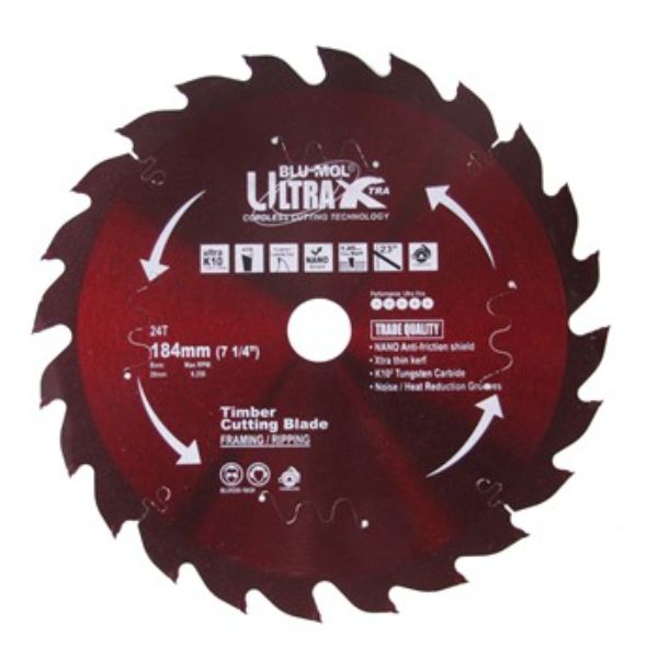 Blumol Ultra Xtra Circular Saw Blade 184mmx24T