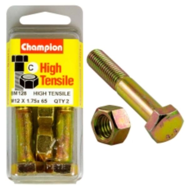 Champion 12 X 65 Bolt And Nut C - Gr8.8