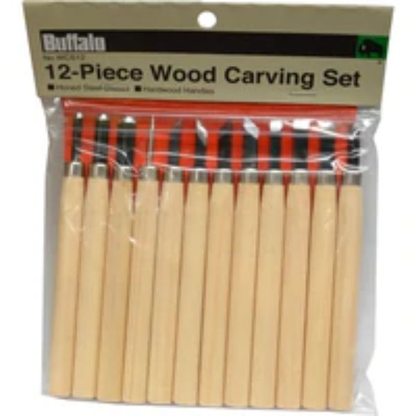 Buffalo Wood Carving Set 12-pce