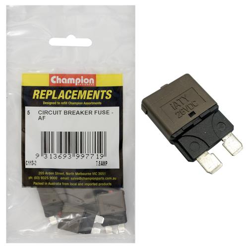 Champion AF 7.5Amp Circuit Breaker Blade Fuse -5pk