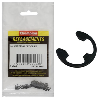 Champion E-Clip Suit 1/8 Shaft -50Pk