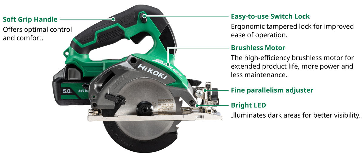 Hikoki 18V Brushless 125mm Circular Saw Bare Tool