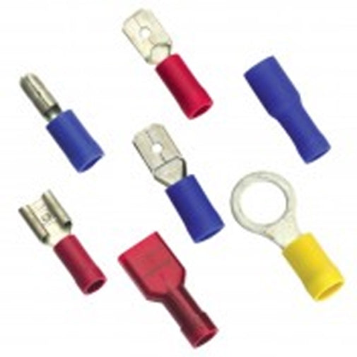 Champion 5/32In / 4mm Blue Spade Terminal -10Pk