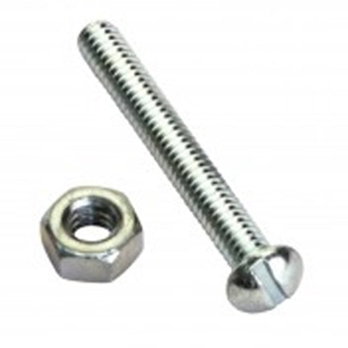 Champion 10/32 X 1/2In Unf Rnd Hd Machine Screw & Nut - 24Pk