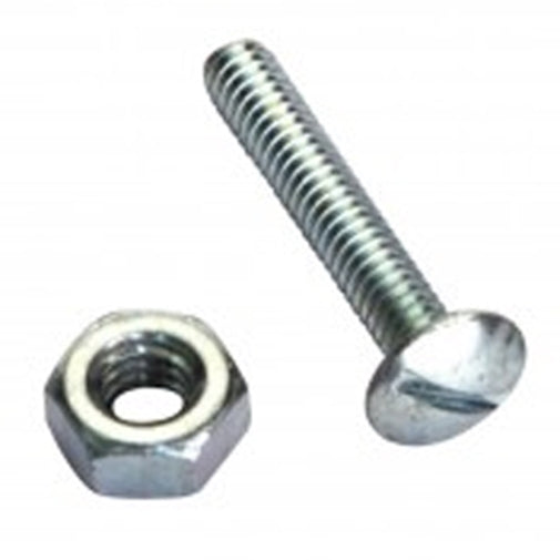 Champion 3/16 X 1-1/2In Bsw Rnd Hd Machine Screw & Nut -24Pk