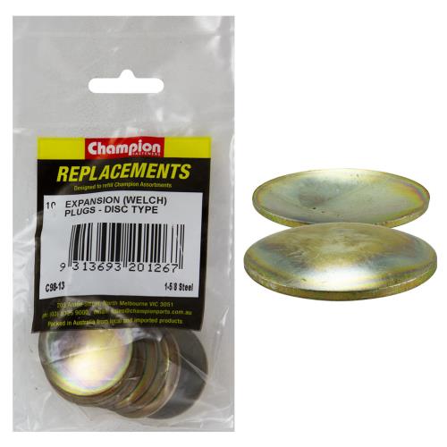 Champion 1-5/8In Expansion Frost Plug-Lens/Disc Type -10Pk