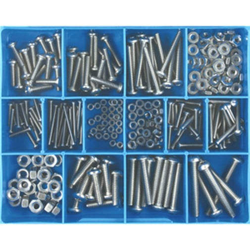 Champion 256Pc Ss 304/A2 Machine Screw & Nut Assortment