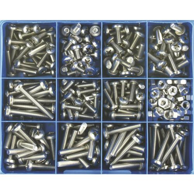 Champion 345Pc Metric Machine Screw Assortment Pan Hd 316/A4