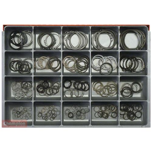 Champion Master Kit 260Pc External Circlip Asst - Metric