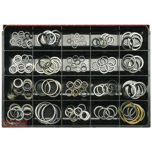 Champion Master Kit 173Pc Bonded Seal Dowty Washer Asst