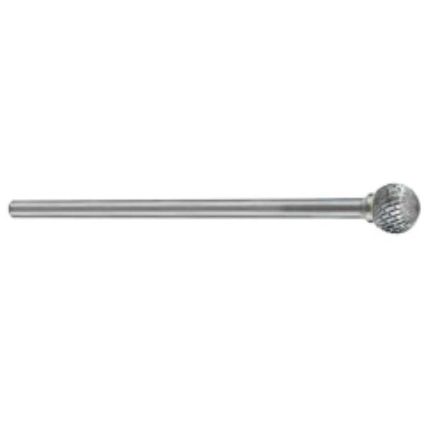 Holemaker Carbide Burr 1/4X1/4In Ball Shape Dc -6In L Shank