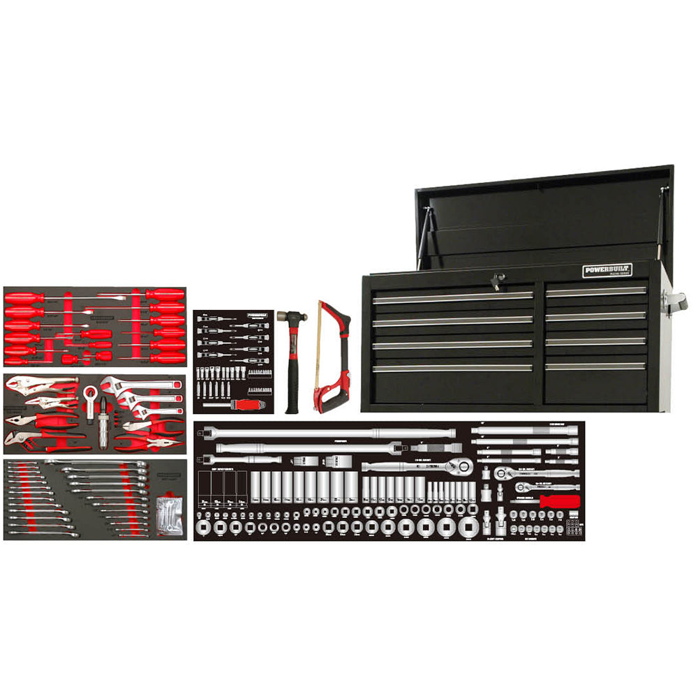 Powerbuilt Tool Chest & Assorted Tools 253Pc 41in